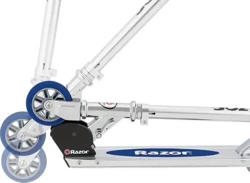 Razor AW Kick Scooter for Kids - Wheelie Bar, Lightweight, Foldable, Aluminum Frame, and Adjustable Handlebars - 2