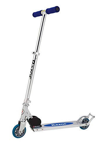 Razor AW Kick Scooter for Kids - Wheelie Bar, Lightweight, Foldable, Aluminum Frame, and Adjustable Handlebars - 1