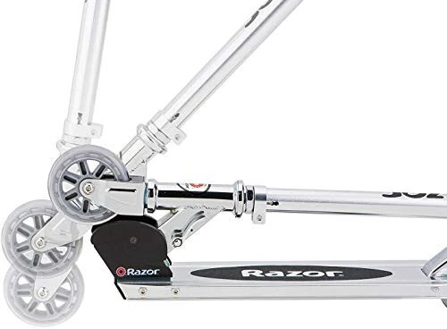 Razor AW Kick Scooter for Kids - Wheelie Bar, Lightweight, Foldable, Aluminum Frame, and Adjustable Handlebars - 3