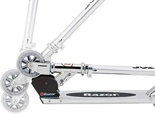 Razor AW Kick Scooter for Kids - Wheelie Bar, Lightweight, Foldable, Aluminum Frame, and Adjustable Handlebars - 3