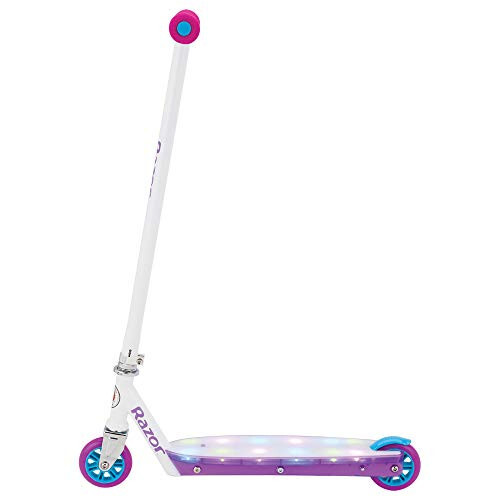 Razor Party Pop Kick Scooter - Çok Renkli LED Işıklı Taban, Hafif Çelik Çerçeve, 6 Yaş ve Üzeri Çocuklar İçin - 7