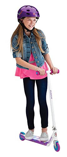 Razor Party Pop Kick Scooter - Multi-Color LED Light-Up Deck, Lightweight Steel Frame, for Kids Ages 6 and Up - 2