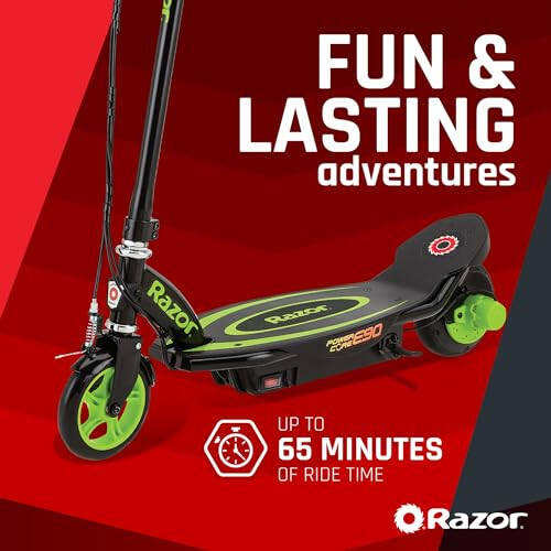 Razor Power Core E90 Electric Scooter with Hub Motor, Push-Button Throttle, for Kids 8+ - 9