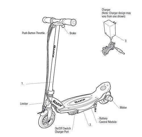 Razor Power Core E90 Elektrikli Scooter (Çekirdek Motorlu, Düğmeli Gaz, 8 Yaş ve Üzeri Çocuklar İçin) - 3