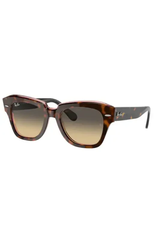 Rb 2186 1324/bg State Street Shiny Coffee Women's Sunglasses-brown vintage - RAY-BAN