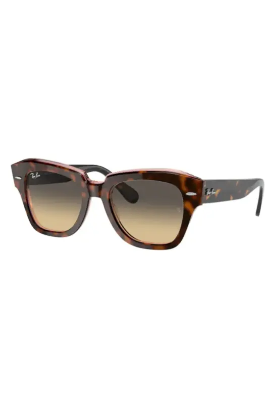 Rb 2186 State Street 1324/bg 49 Ekartman Sunglasses-LIGHT BROWN GRADIENT INNER FILTERED - 1