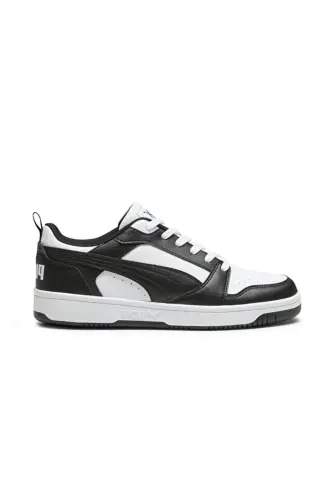RB-9385 Unisexs Siyah Beyaz Günlük Sneaker Anatomik Taban Comfort Spor Ayakkabı - Siyah Beyaz-1265 - Puma (1)