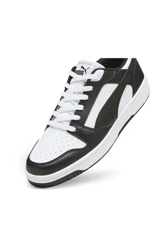 RB-9385 Unisexs Siyah Beyaz Günlük Sneaker Anatomik Taban Comfort Spor Ayakkabı - Siyah Beyaz-1265 - 4