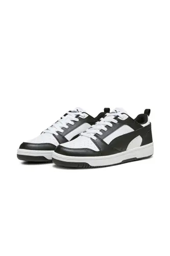 RB-9385 Unisexs Siyah Beyaz Günlük Sneaker Anatomik Taban Comfort Spor Ayakkabı - Siyah Beyaz-1265 - 5