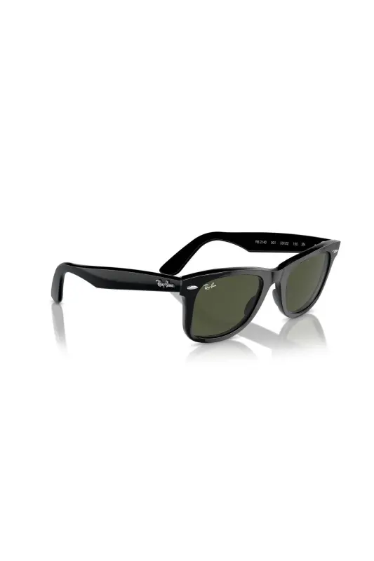 Rb2140 901 50wayfarer Black Bone Green Lens Unisex Sunglasses Rb 2140 901 - 4