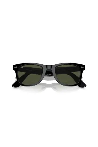 Rb2140 901 50wayfarer Black Bone Green Lens Unisex Sunglasses Rb 2140 901 - 6
