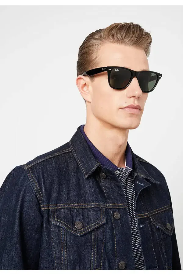 Rb2140 901 50wayfarer Qora Suyak Yashil Linzalı Unisex Quyosh Ko'zoynaklari Rb 2140 901 - 2