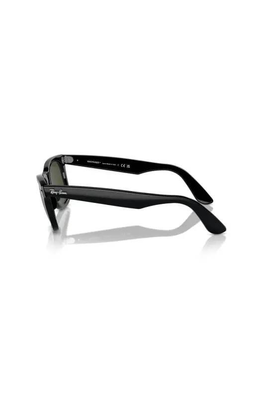 Rb2140 901 50wayfarer Siyah Kemik Yeşil Camlı Unisex Güneş Gözlüğü Rb 2140 901 - Siyah - 2