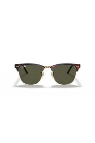Rb3016 W0366 51 Clubmaster Unisex Quyoshdan Saqlaydigan Ko'zoynak - Oltin 