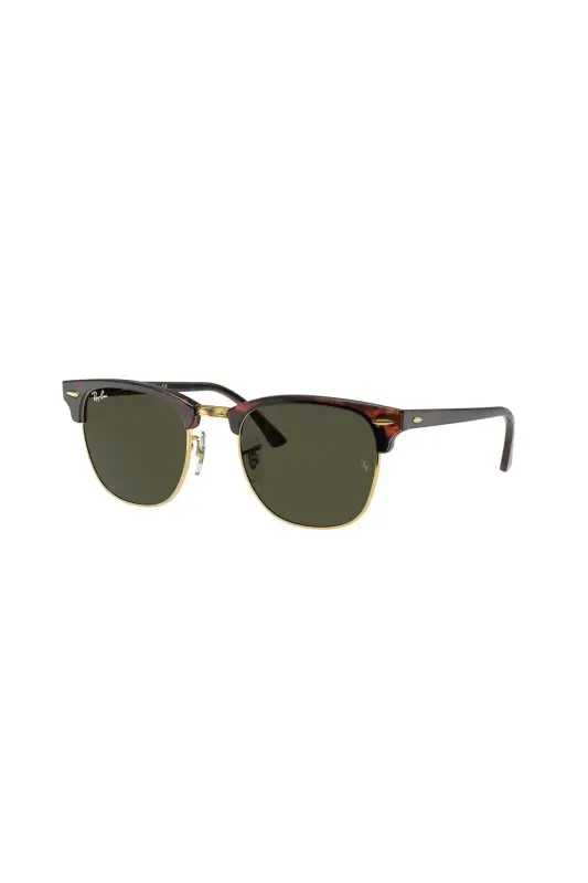 Rb3016 W0366 51 Clubmaster Unisex Sunglasses-Gold - RAY-BAN