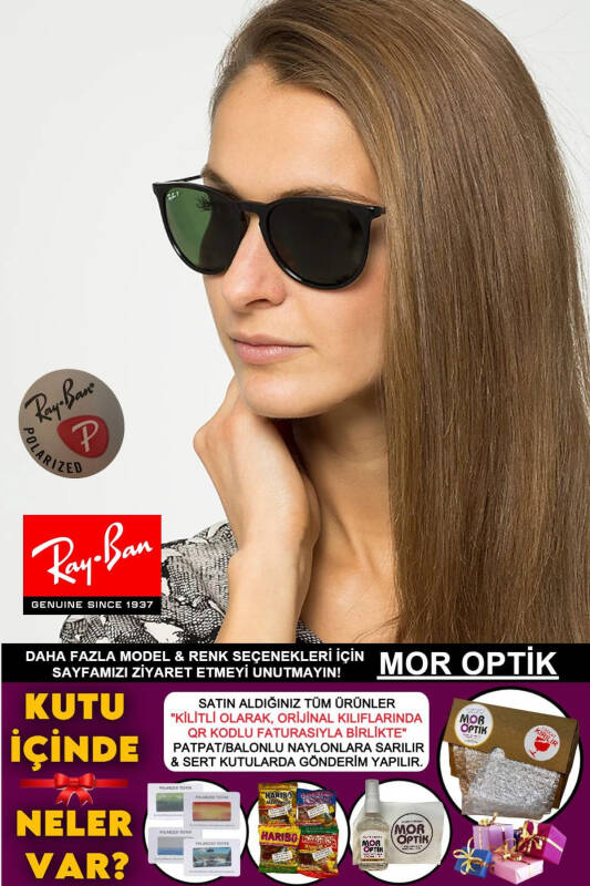 Rb4171 601/2p 54 Shiny Black - Polarized - 1