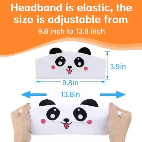 RBFSAH Kids Wireless Headphones, Over Ear Headphones for Children & Toddlers, with Thin Speakers & Super Soft Fleece Headband (Hippo) - 2