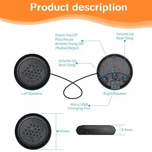 RBFSAH Детские наушники-повязка беспроводные, накладные наушники-повязка, наушники-повязка для детей, младенцев и малышей, с тонкими динамиками и очень мягкой флисовой повязкой (кошка) - 7