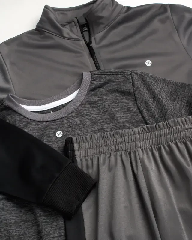 RBX Boys' Jogger Set - 3 Piece Tricot Sweatshirt, Sweatpants, and T-Shirt Tracksuit (8-12) - 3