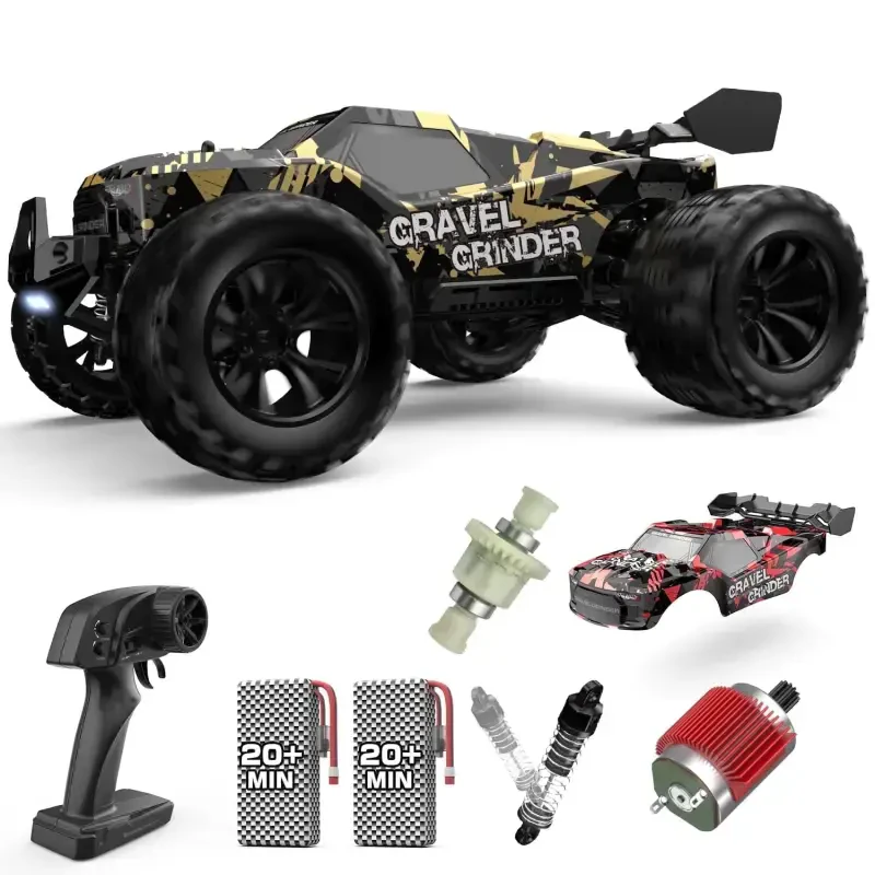 RC Car 1/16 Yuqori Tezlikdagi Masofadan Boshqariladigan Mashina 4WD yo'ltanlamas RC Yuk Mashinasi Transport Vositasi 30+ MPH Kattalar uchun Bolalar uchun Sovg'alar Ochiq Havoda O'ynash uchun 2 Akkumulyator - 4