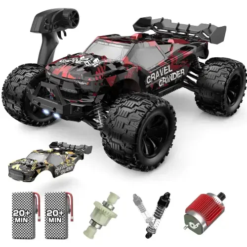 RC Car 1/16 Yuqori Tezlikdagi Masofadan Boshqariladigan Mashina 4WD yo'ltanlamas RC Yuk Mashinasi Transport Vositasi 30+ MPH Kattalar uchun Bolalar uchun Sovg'alar Ochiq Havoda O'ynash uchun 2 Akkumulyator - 5