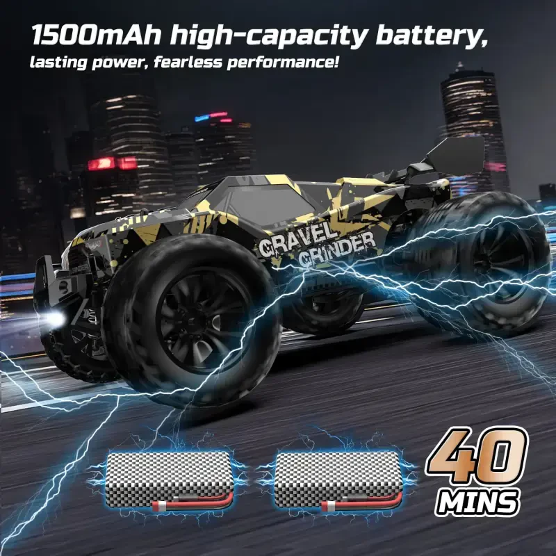 RC Car 1/16 Yuqori Tezlikdagi Masofadan Boshqariladigan Mashina 4WD yo'ltanlamas RC Yuk Mashinasi Transport Vositasi 30+ MPH Kattalar uchun Bolalar uchun Sovg'alar Ochiq Havoda O'ynash uchun 2 Akkumulyator - 7