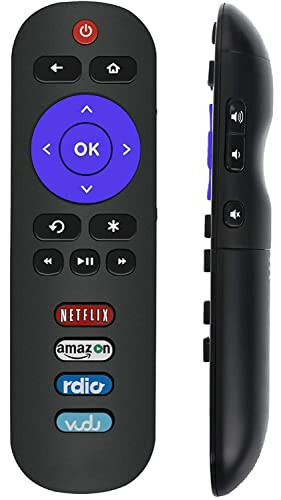 RC280 RC282 Universal Replacement for TCL-ROKU-TV-Remote, Compatible with Roku Westinghouse, Philips, ONN, Hitachi, Element, Haier, LG, Sanyo, JVC TVs - Smartby
