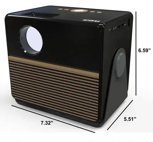 RCA, 1080P FHD ROKU Smart Streaming Projector, Powered by ROKU Express, RPJ227, 16: 9 и 4: 3 Aspect Ratios, Black - 6