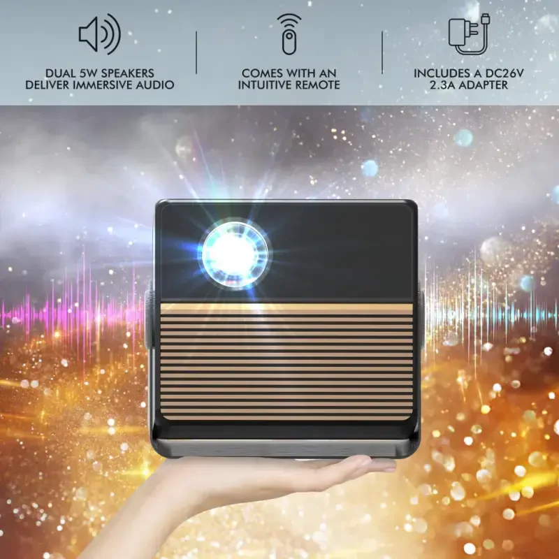 RCA, 1080P FHD ROKU Smart Streaming Projector, Powered by ROKU Express, RPJ227, 16: 9 и 4: 3 Aspect Ratios, Black - 13