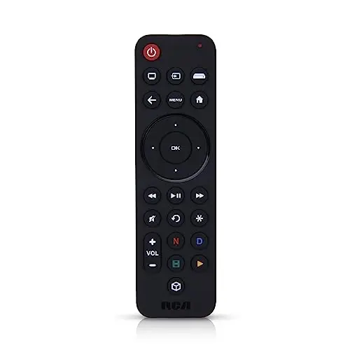 RCA Universal Rechargeable 3-Device Streaming Remote Control – for TV, Audio, Soundbar, Streaming Devices, Ultra-Slim, Rechargeable, Quick Access Keys - 2