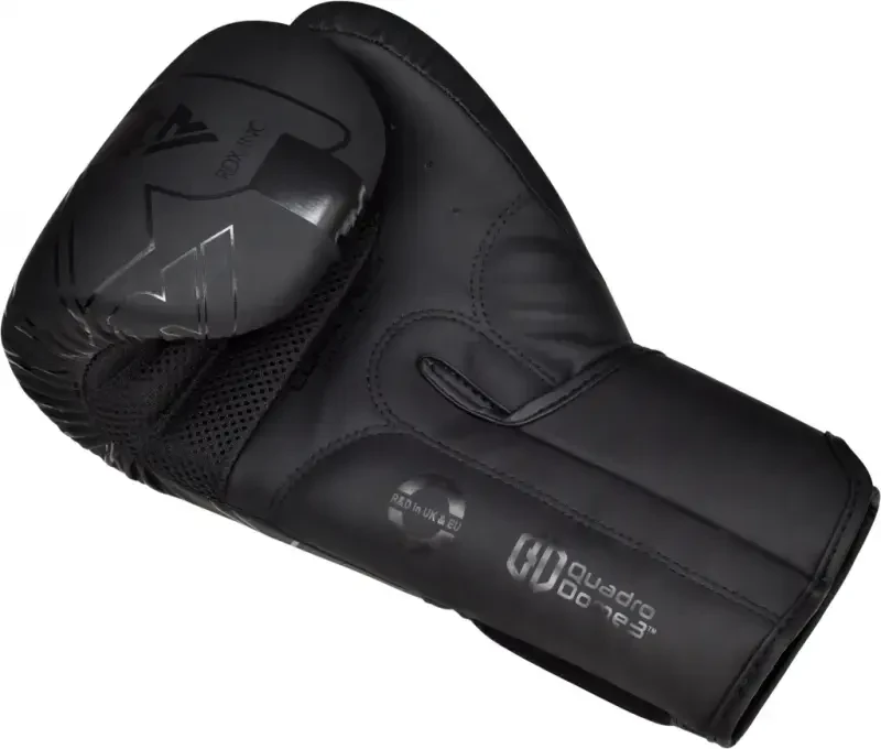 RDX Boxing Gloves for Men Women, Leather Punching Boxing Gloves for Adults, 8oz-16oz Unisex Gloves for Boxing, MMA, Muay Thai, Training,Black,16oz - RDX