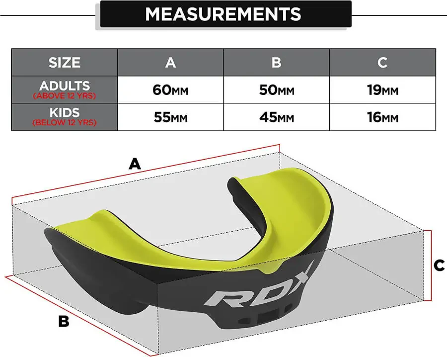RDX Gum Shield Boxing MMA Mouth Guard Kickboxing Mouthpiece, Mouthguard Jaw Protector with Case, Muay Thai Martial Arts Rugby Hockey Football Judo Karate Soccer Contact Sports-GREEN - 5