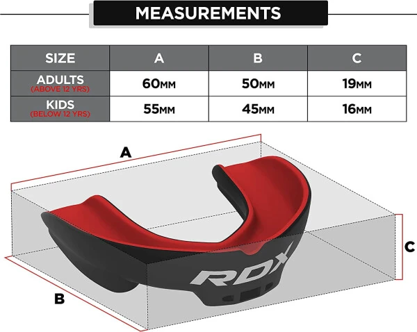 RDX Gum Shield Boxing MMA Mouth Guard Kickboxing Mouthpiece, Mouthguard Jaw Protector with Case, Muay Thai Martial Arts Rugby Hockey Football Judo Karate Soccer Contact Sports - 4