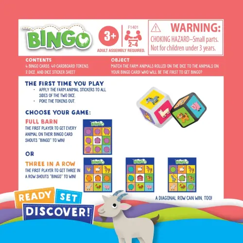 Ready Set Discover Bingo Game for Kids Ages 3+, Game for 2-4 Players (Walmart Exclusive) - 5