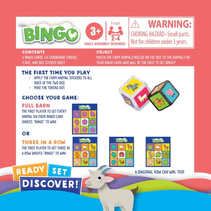 Ready Set Discover Bingo Game for Kids Ages 3+, Game for 2-4 Players (Walmart Exclusive) - 5