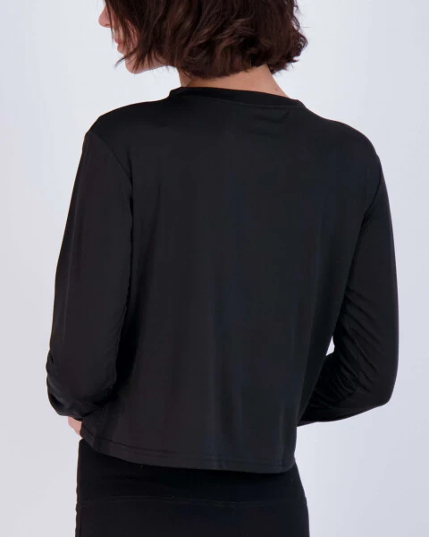 Real Essentials 5 Pack: Women's Dry Fit Crop Top - Long Sleeve Crew Neck Stretch Athletic Tee (Available in Plus Size)- - REAL ESSENTIALS (1)