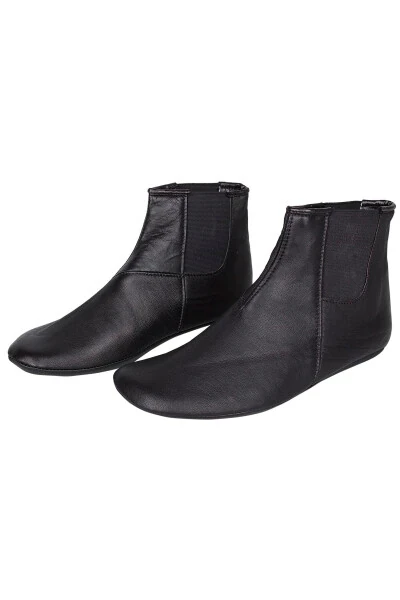 Real Leather Boots with Elastic on Both Sides (WITHOUT ZIPPER) - Modazone