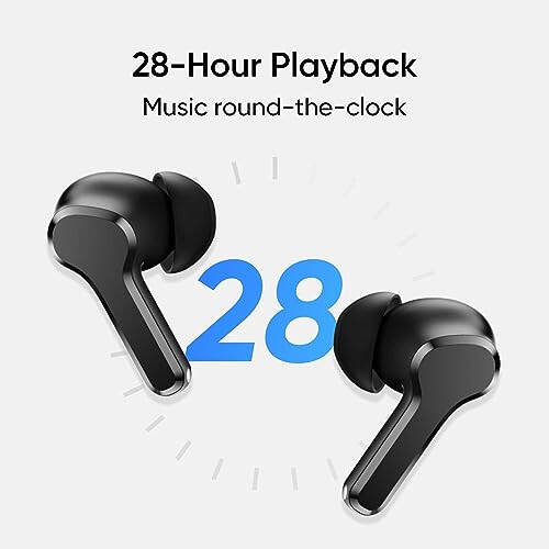 realme TechLife Buds T100 Bluetooth Truly Wireless in Ear Earbuds with mic, AI ENC for Calls, Google Fast Pair, 28 Hours Total Playback with Fast Charging and Low Latency Gaming Mode (White) - 4