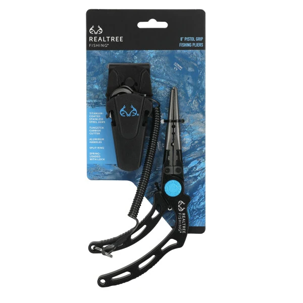 Realtree Fishing 8-inch Pistol Grip Pliers- - 7
