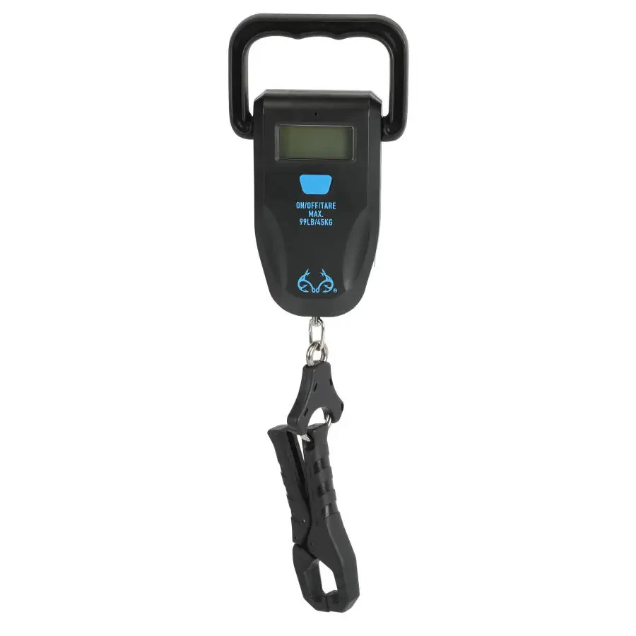 Realtree Fishing Digital Scale 99 lb. Capacity with Lip Gripper and LCD Display - 46
