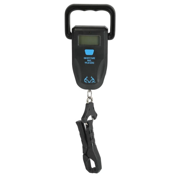 Realtree Fishing Digital Scale 99 lb. Capacity with Lip Gripper and LCD Display - 46