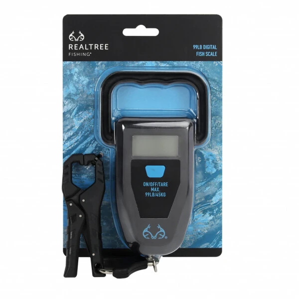 Realtree Fishing Digital Scale 99 lb. Capacity with Lip Gripper and LCD Display - REALTREE (1)