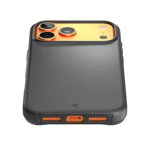 REBEL Air Case for iPhone 17 Pro Max [Air² Series] Strong MagSafe Compatible, Grippy Sides, Slim & Lightweight Cover, Camera Button, Protective Corners, Raised Lens Ring, 6.9 Inch Phone 2025 (Black) - 2