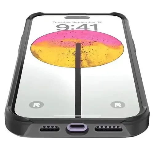 REBEL Case for iPhone 14 Pro Max [Gen-5 Aramid Fiber] Strong MagSafe Compatible, Grippy Sides, Shockproof Corners, Metal Lens + Buttons, Upgraded Protective Design, 6.7 Inch Phone 2023 (Black) - 3