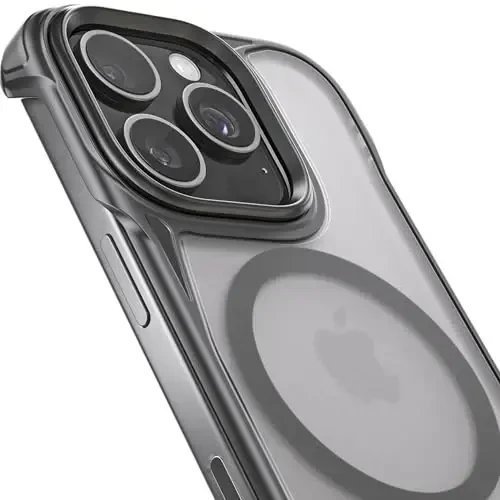 REBEL Case for iPhone 16 Pro [Frosted Flex Series] Exposed Sides for Comfort, Strong MagSafe Compatible, Clear Matte Texture, Protective Shockproof, Upgraded Frameless Cover, 6.3 Inch Phone 2024 - 5