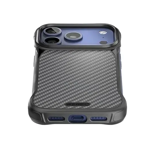 REBEL Case for iPhone 17 Pro [Flex Series] Exposed Sides for Comfort, Aramid Fiber, Strong MagSafe Compatible, Shockproof Corners, Metal Lens, Protective Frameless Design, 6.3 Inch Phone 2025 - 3