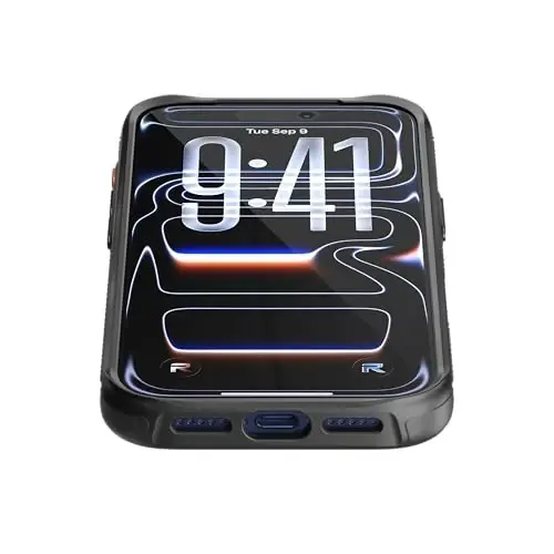 REBEL Case for iPhone 17 Pro [GEN7 Aramid Fiber] Strong MagSafe Compatible, Grippy Sides, Shockproof Corners, Metal Lens + Buttons, Upgraded Protective Design, 6.3 Inch Phone 2025 (Black) - 2