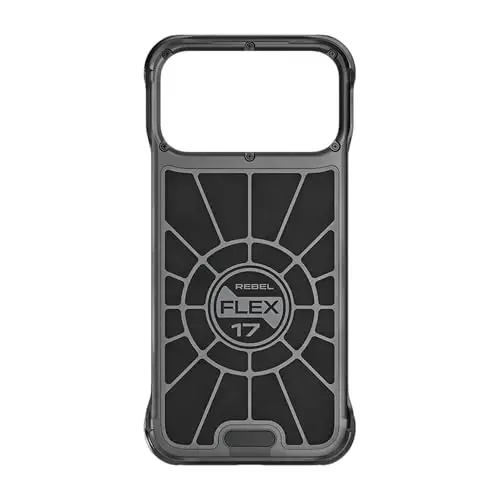 REBEL Case for iPhone 17 Pro Max [Flex Series] Exposed Sides for Comfort, Aramid Fiber, Strong MagSafe Compatible, Shockproof Corners, Metal Lens, Protective Frameless Design, 6.9 Inch Phone 2025 - 6
