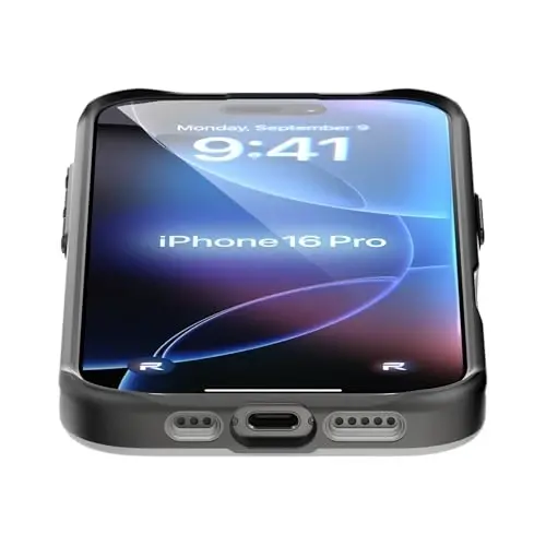 REBEL Clear Case for iPhone 16 Pro [Frosted Series Gen-6] Strong MagSafe Compatible, Grip Sides, Translucent Matte Texture, Protective Shockproof Bumpers, Metal Lens & Buttons, 6.3 Inch Phone 2024 - 3