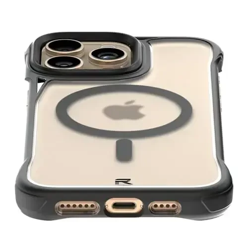 REBEL iPhone 16 Pro Max Clear Case [Frosted Flex Series] Exposed Sides for Comfort, Strong MagSafe Compatible, Matte Texture, Protective Shockproof, Upgraded Frameless Cover, 6.9 Inch Phone 2024 - 4